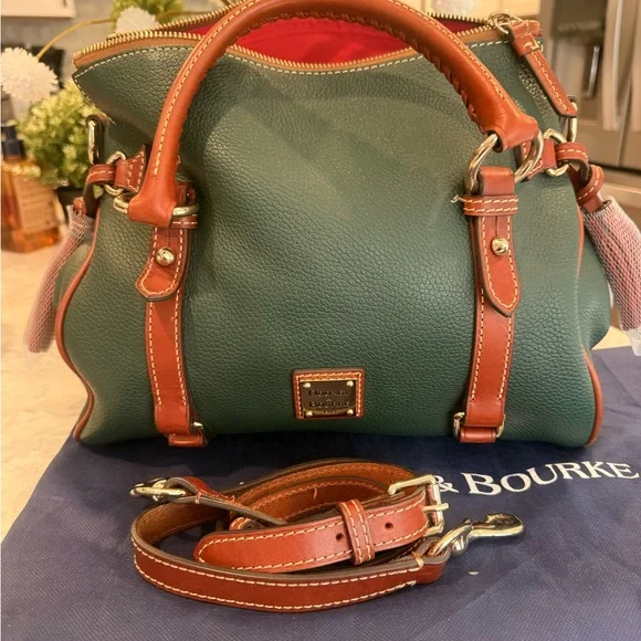 Dooney & Bourke Forest pebble grain satchel with matching wallet - Picture 10 of 13
